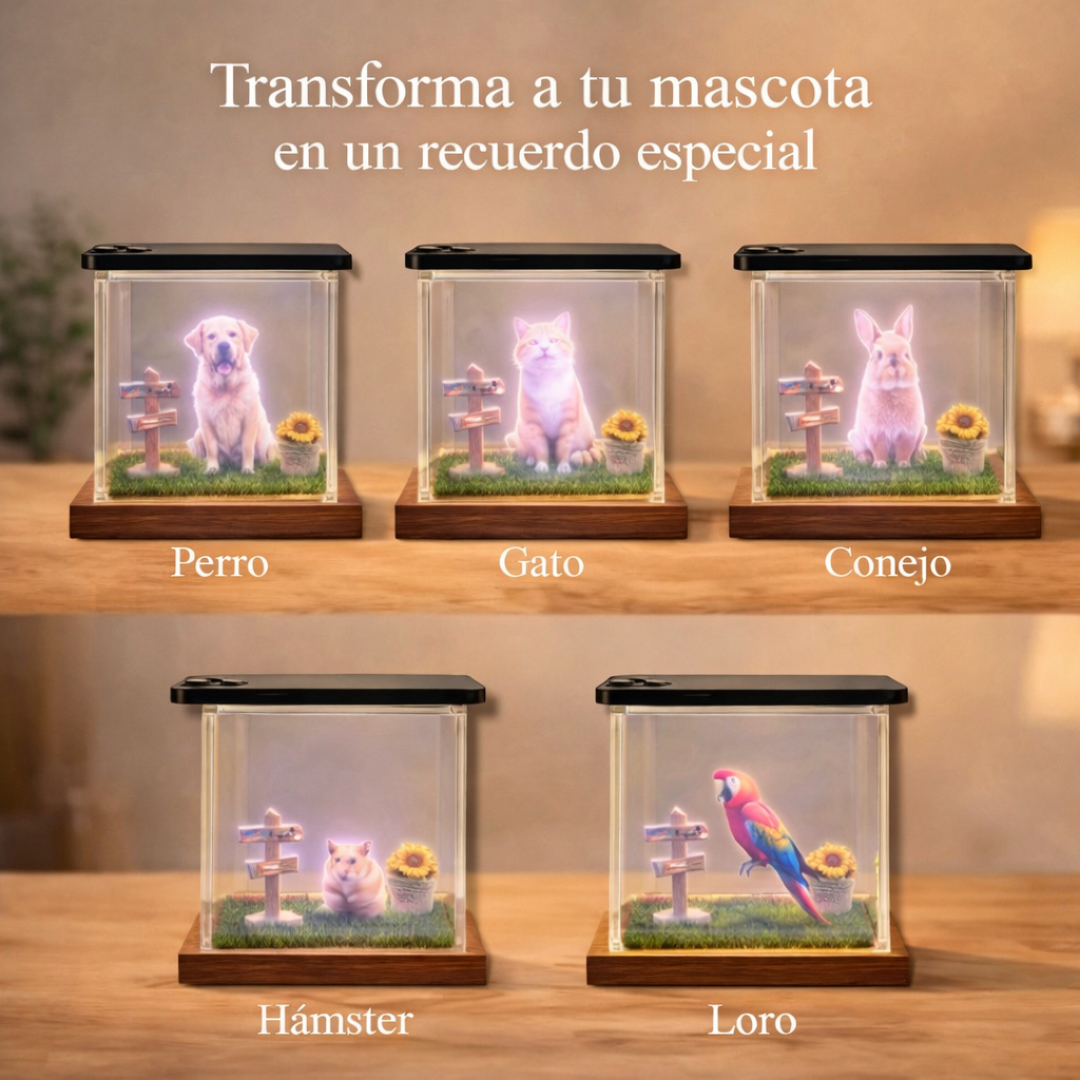Cubo Holográfico de Mascotas